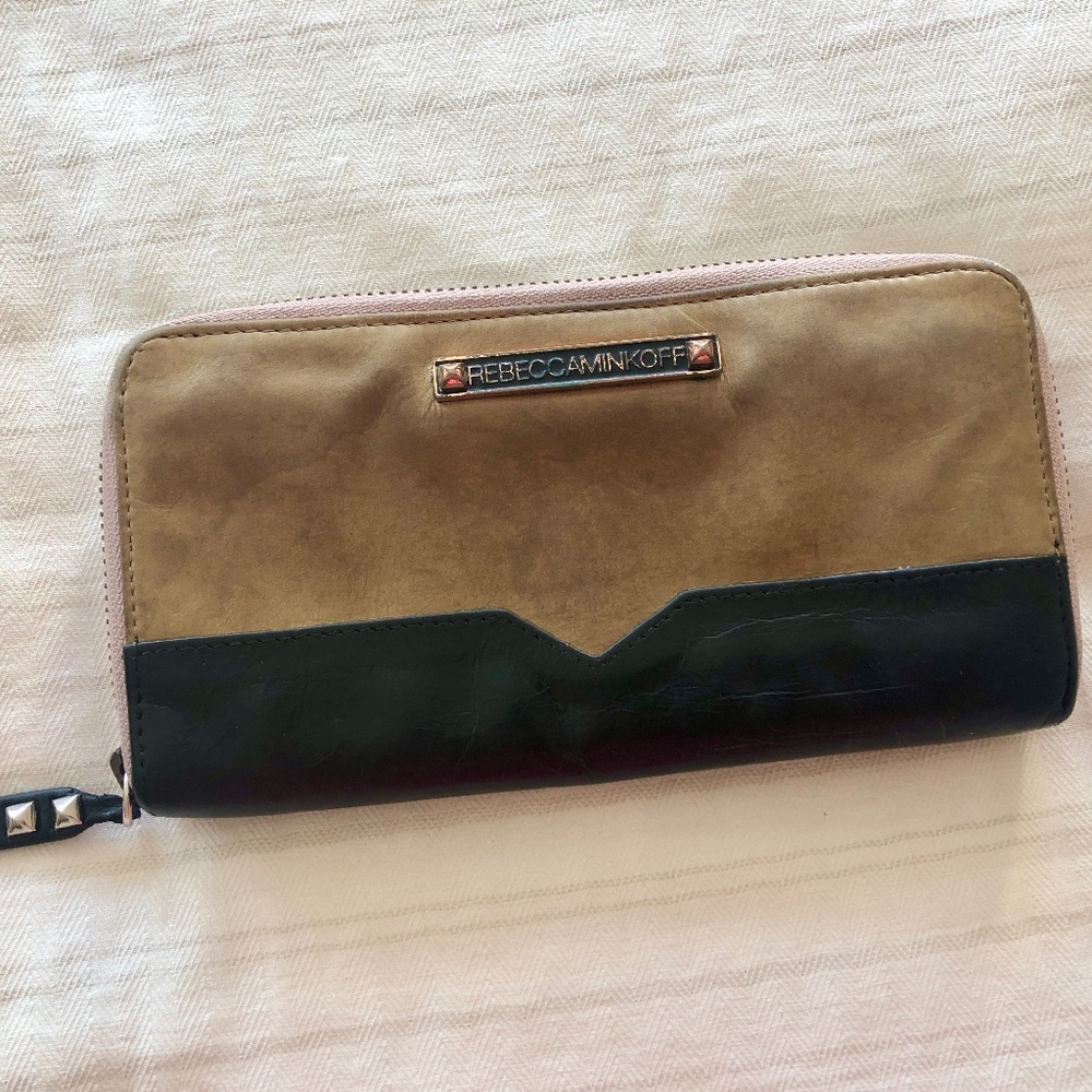 Rebecca Minkoff leather zip-around wallet